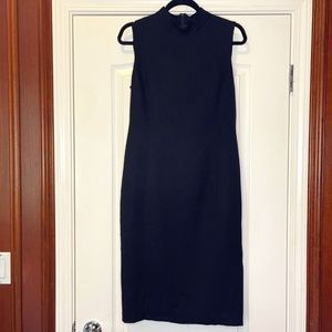 Lafayette 148 | Black Wool Sheath Dress in Size 8 MSRP $598